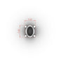 Oval 4 Claw Head - AC CL103